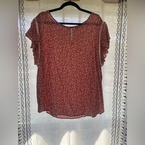 Floral peach/pink Women's Top